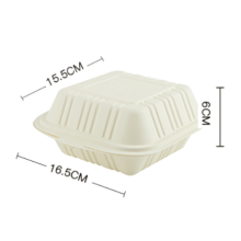 Best selling biodegradable hamburger box /Disposable Corn Starch Food Container